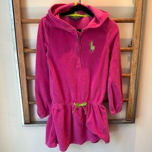 Polo by Ralph Lauren Kids Fuchsia Hooded Swim Coverup